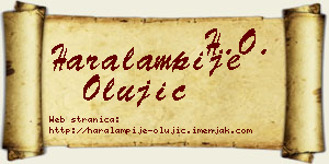 Haralampije Olujić vizit kartica